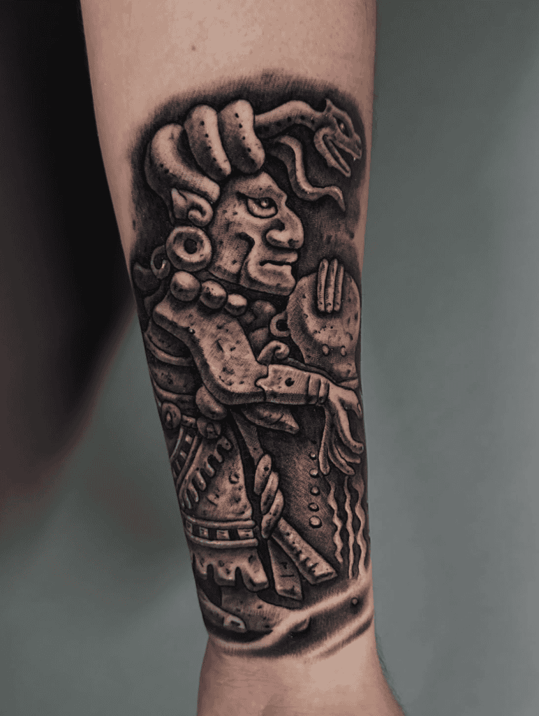 Ix Chel Carving Mayan Mythology Tattoo