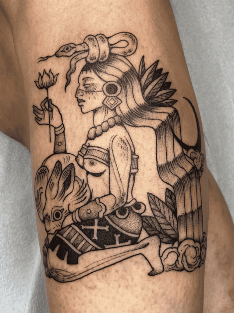 Ix Chel Diety Mayan Mythology Tattoo