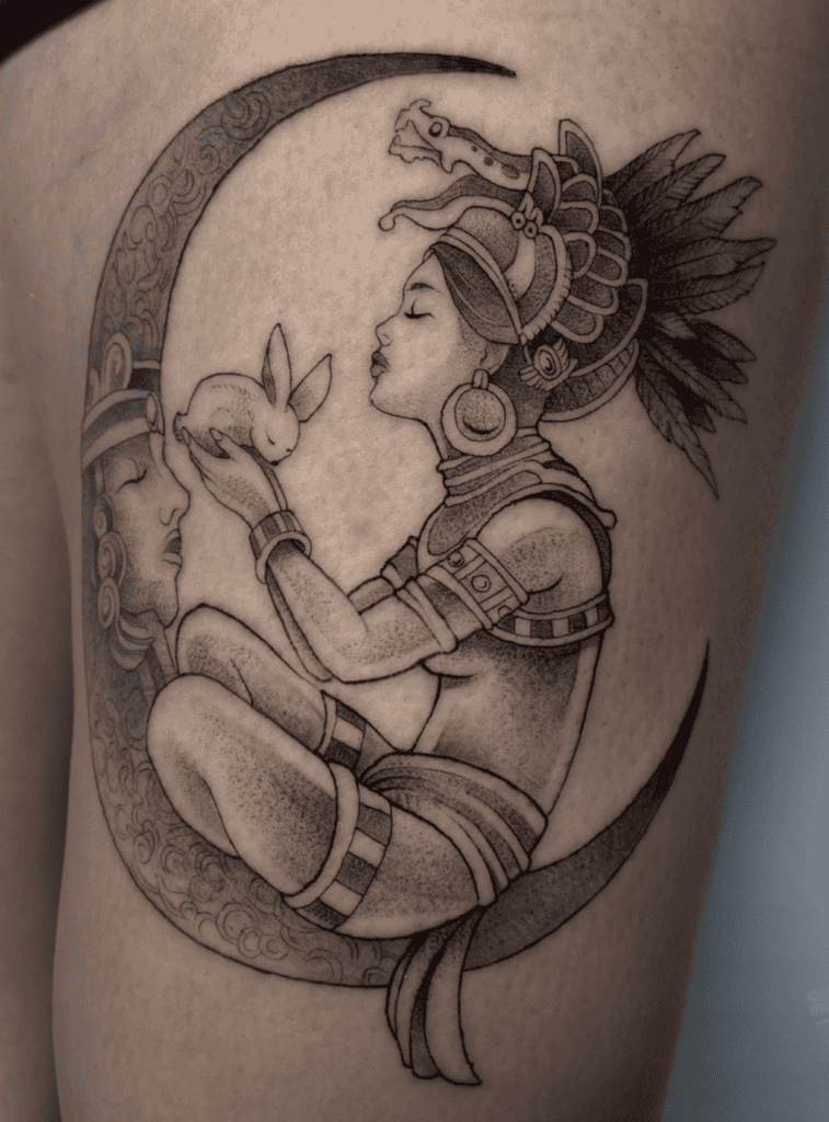 Ix Chel Moon Mayan Mythology Tattoo