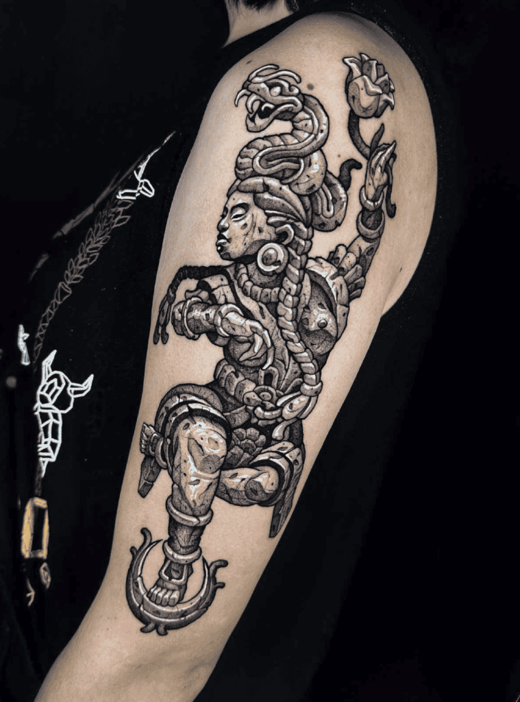 Ix Chel Statue Mayan Mythology Tattoo