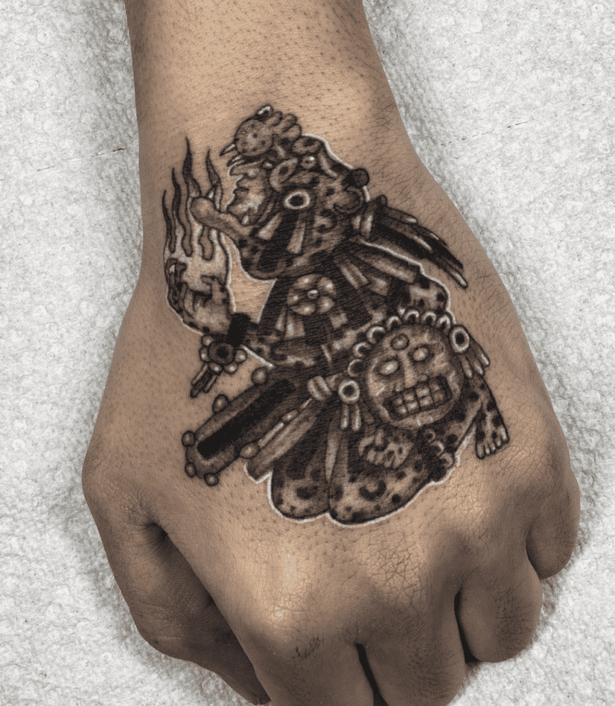 Jaguar Warriors Aztec Mythology Tattoo