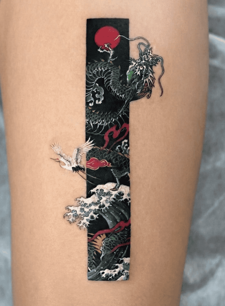 Japanese Frame Dragon Tattoo