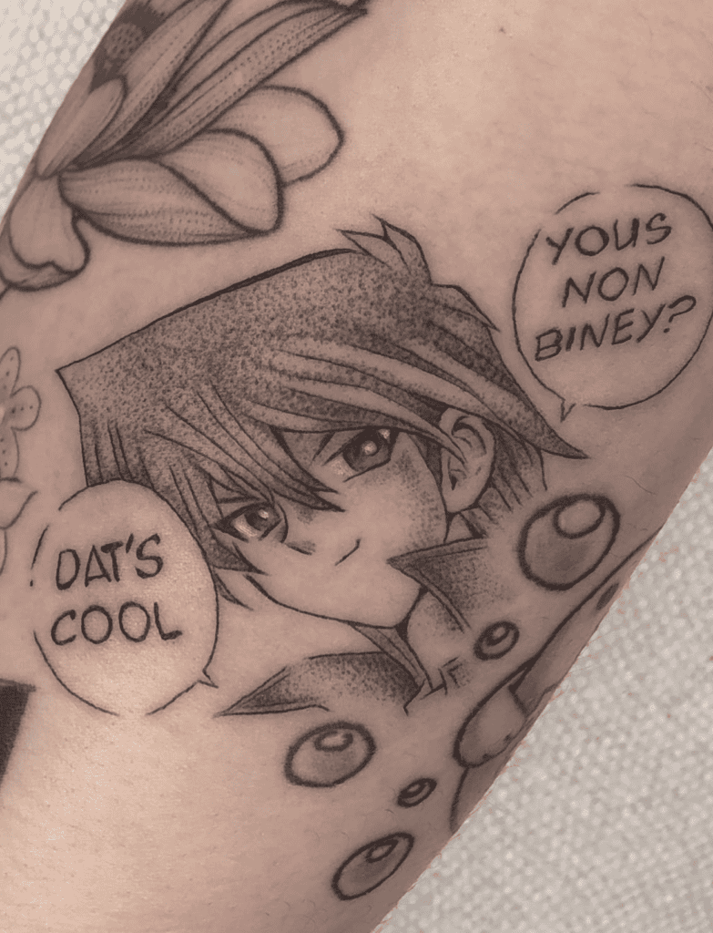 Joey Wheeler Quotes Yu-Gi-Oh! Tattoo