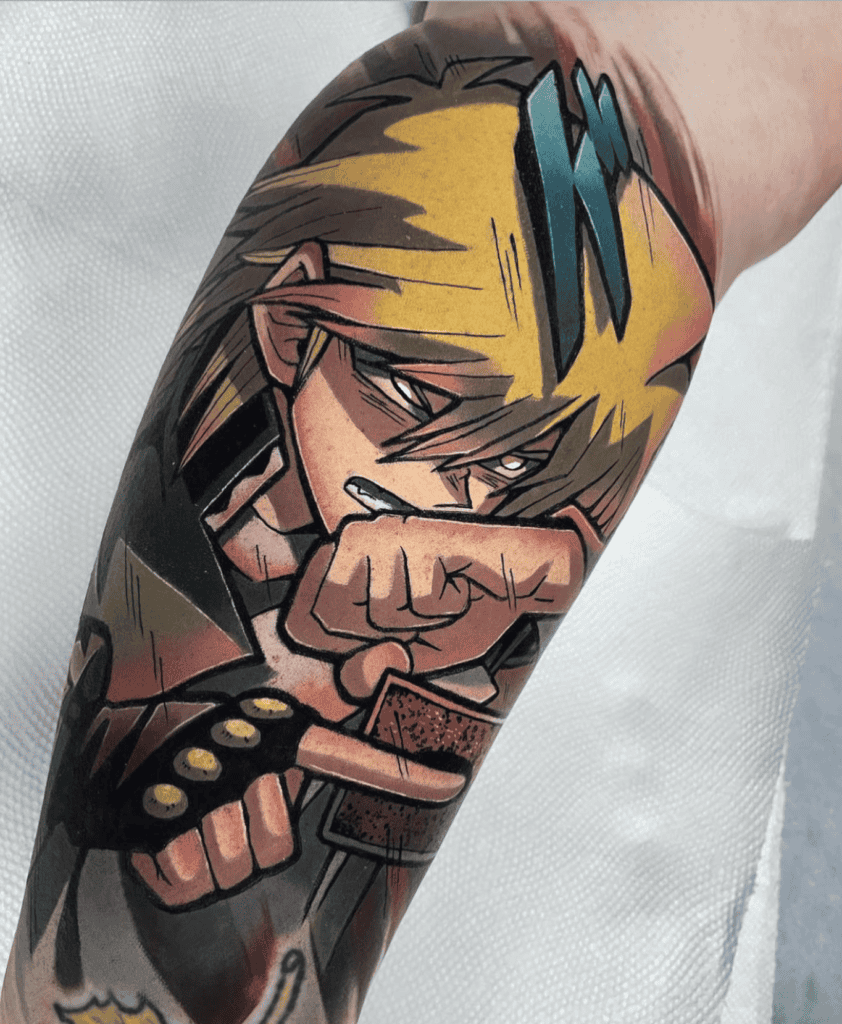 Joey Wheeler Yu-Gi-Oh! Tattoo