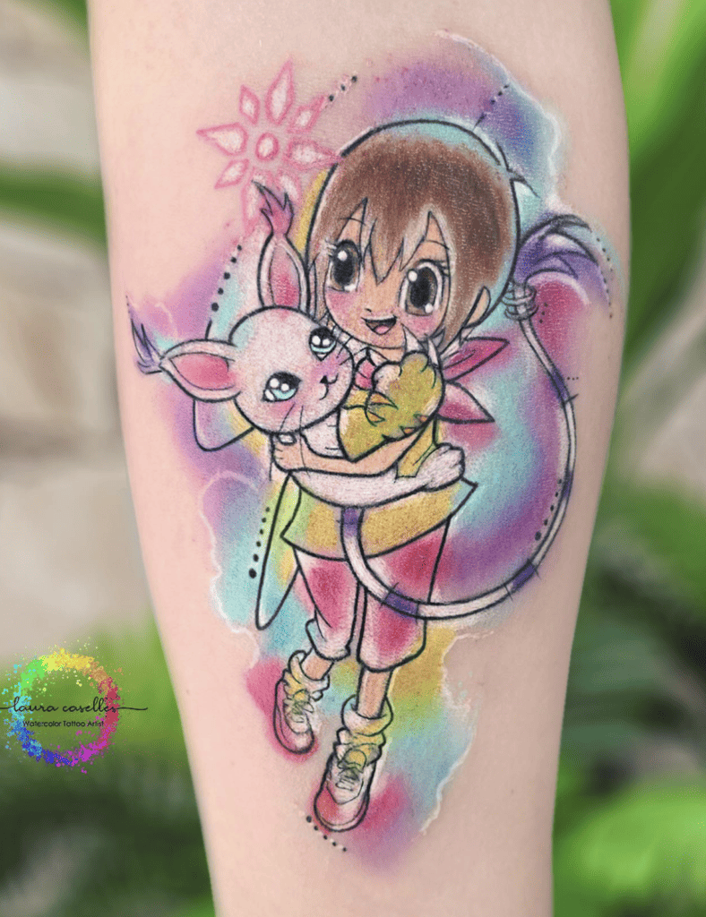 Kari Colour Digimon Tattoo