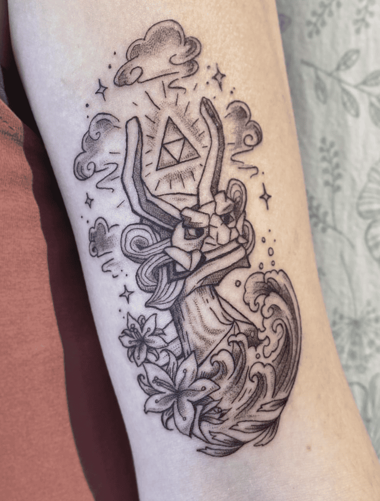 King of Red Lions Legend of Zelda Tattoo