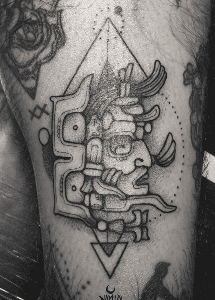 Kinich Ahau God Mayan Mythology Tattoo