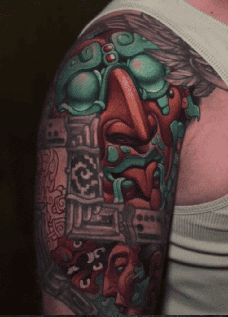 Kinich Ahau Mayan Mythology Tattoo