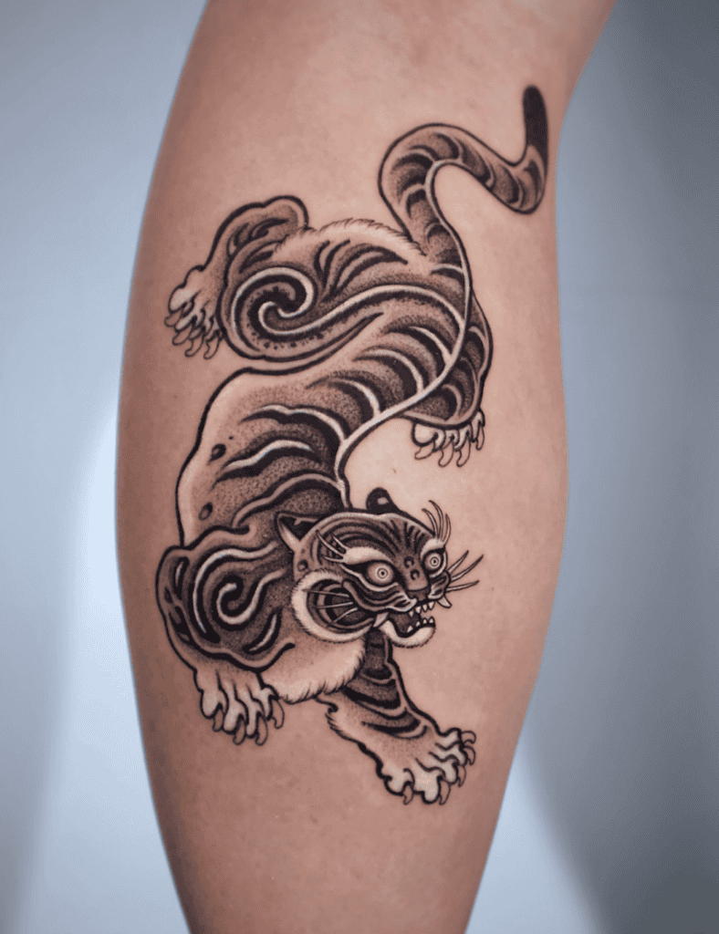 Korean Tiger Tattoo