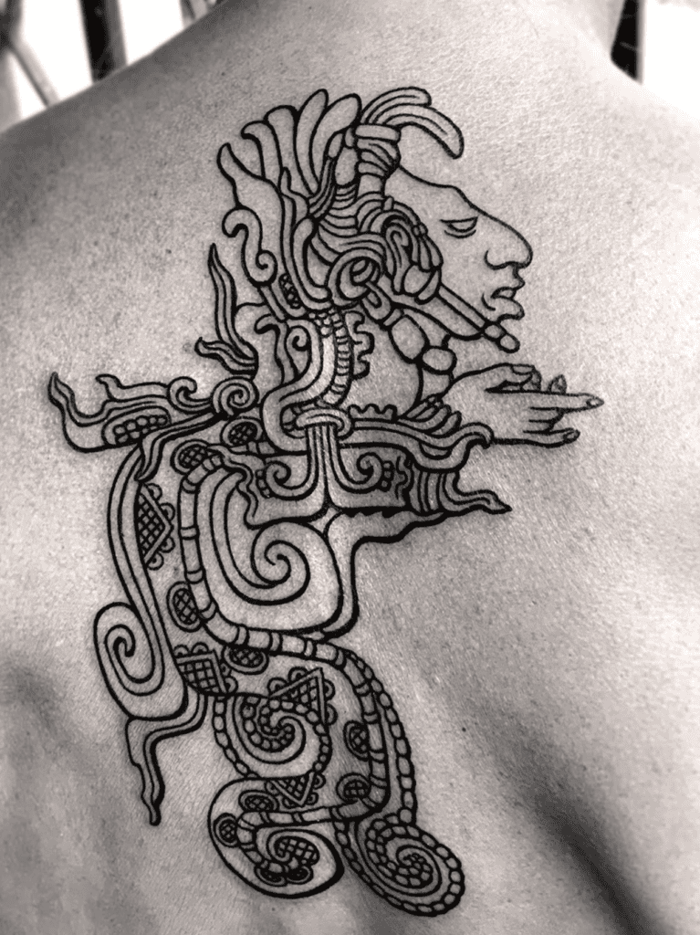 Kukulkan Glyph Mayan Mythology Tattoo