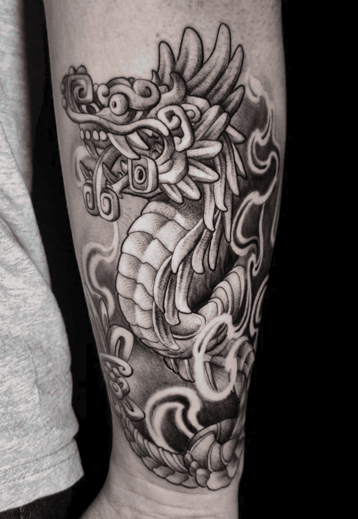 Kukulkan Mayan Mythology Tattoo