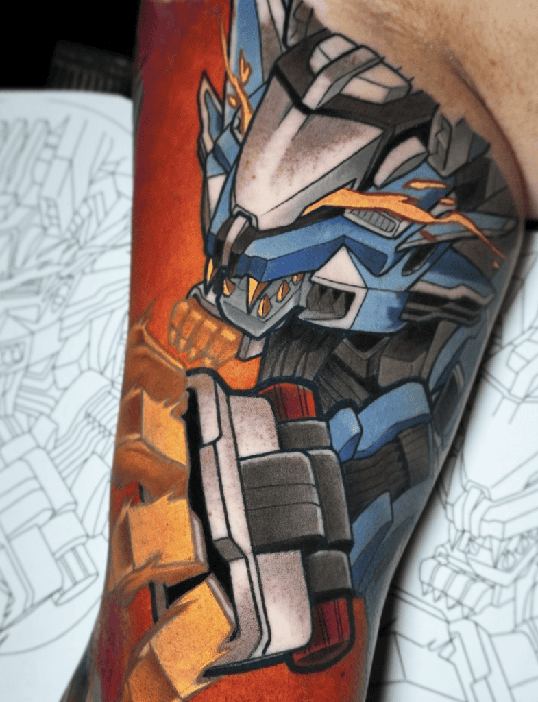 Liger Zero Jeager Tiger Tattoo