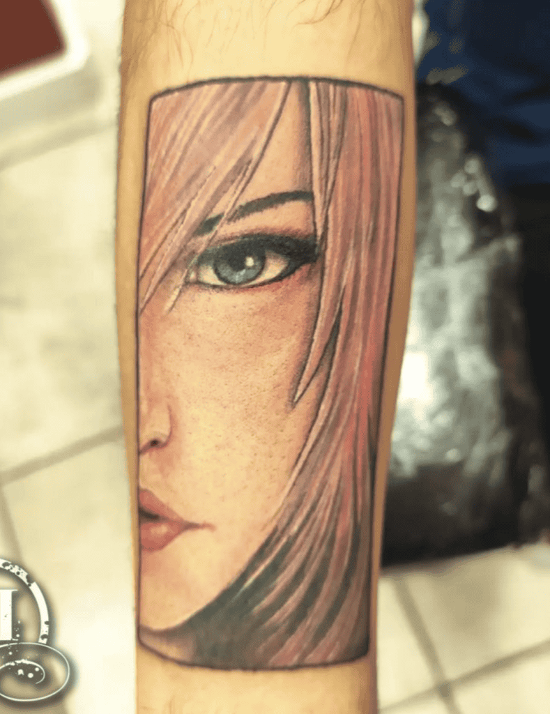 Lightning Frame Final Fantasy Tattoo
