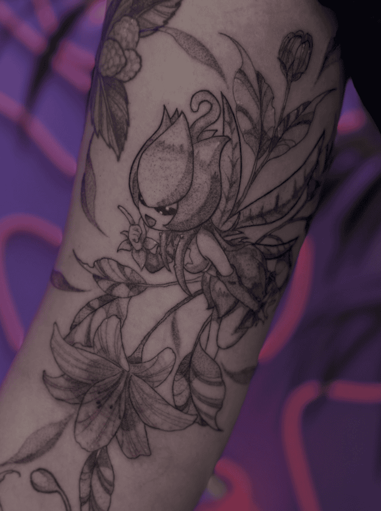 Lillymon Flowers Digimon Tattoo