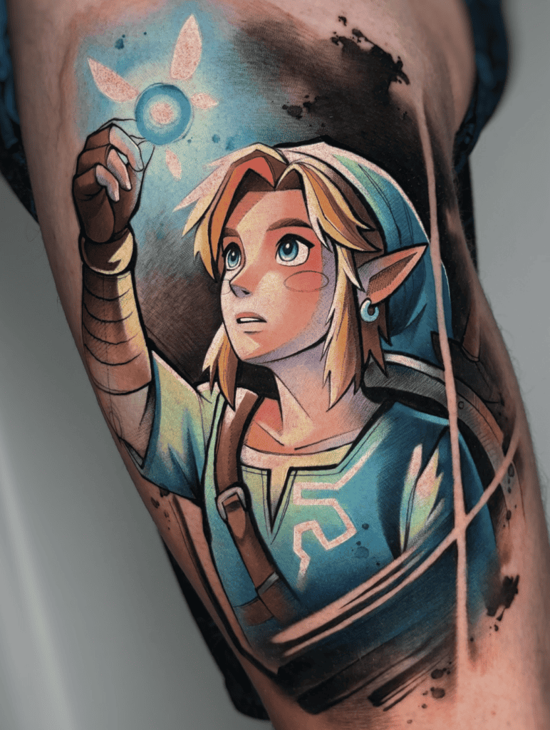 Link Navi Legend of Zelda Tattoo