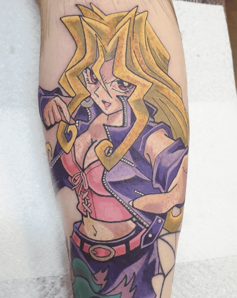 Mai Valentine Action Yu-Gi-Oh! Tattoo