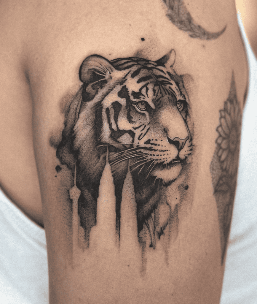 Malayan Tiger Paint Tattoo