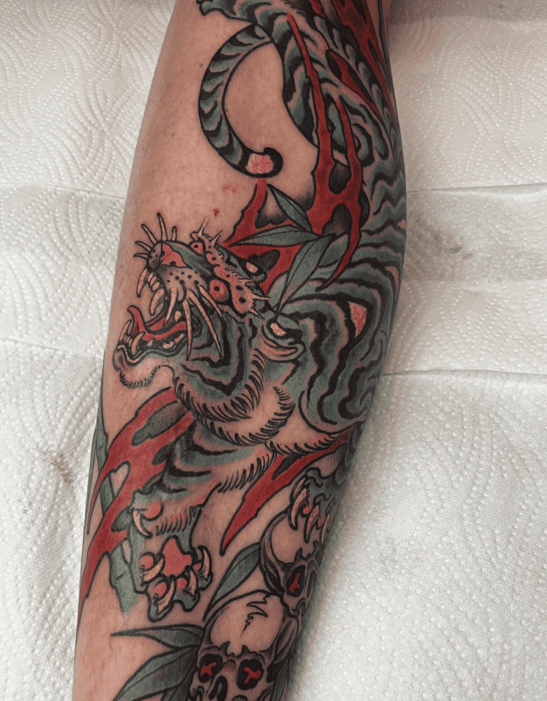 Maltese Tiger Fierce Tattoo