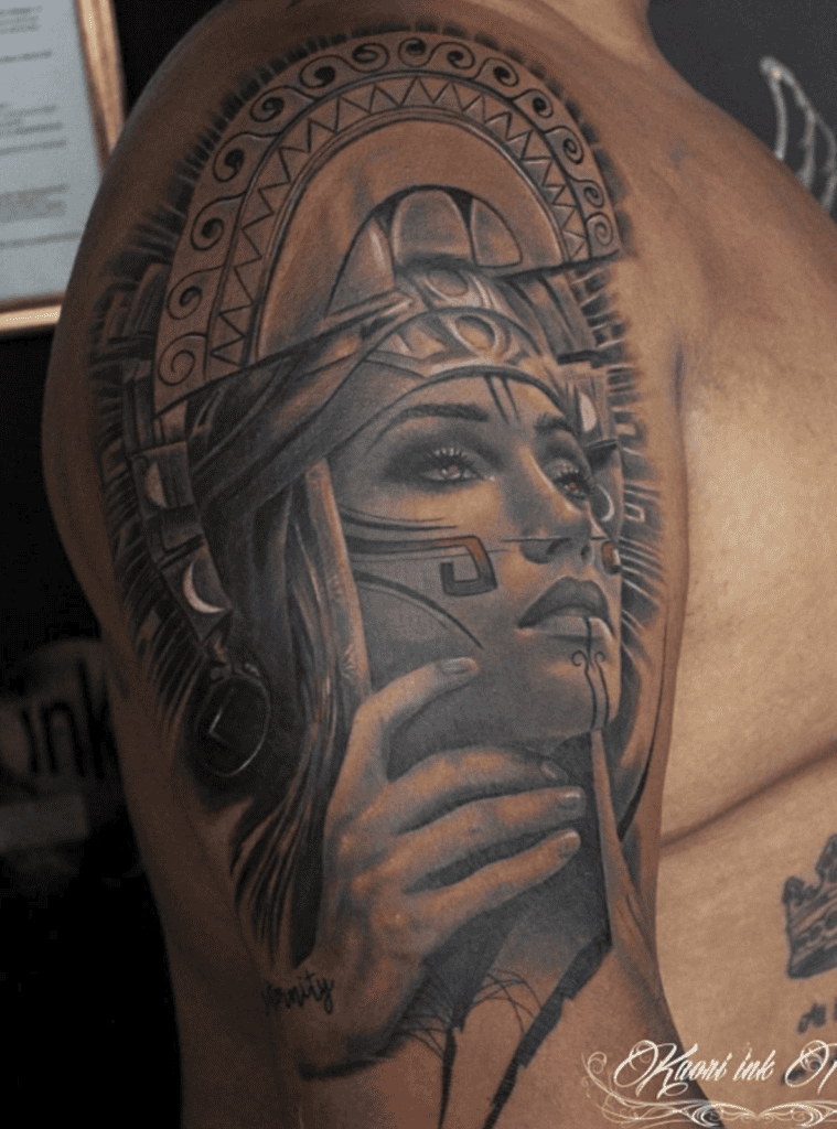 Mama Quilla Diety Inca Mythology Tattoo