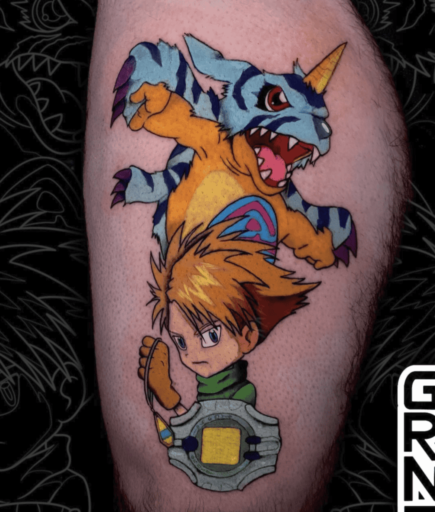 Matt Gabumon Digimon Tattoo