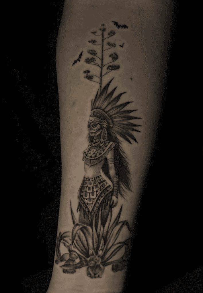Mayahuel Godess Aztec Mythology Tattoo