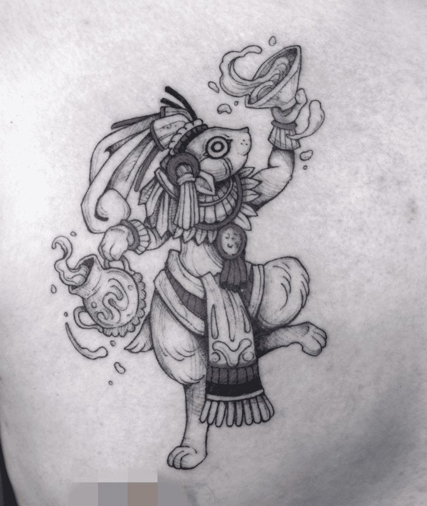 Mayahuel Rabbit Aztec Mythology Tattoo