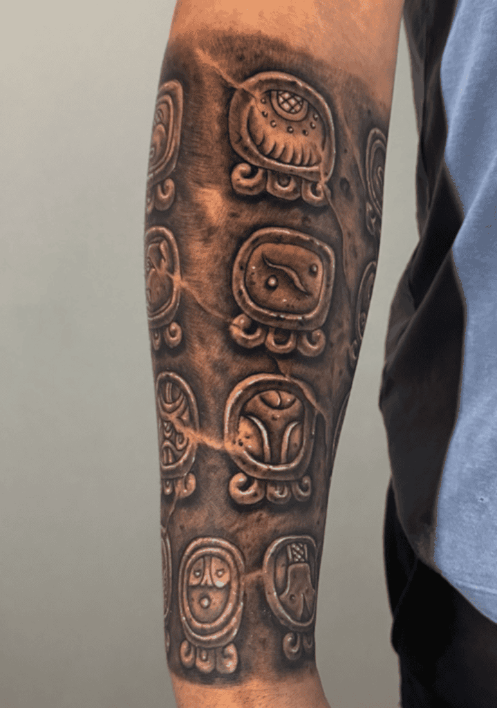 Mayan Calendar Glyph Mayan Mythology Tattoo