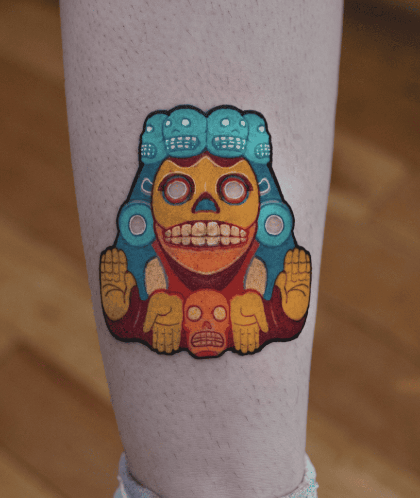 Mictecacihuatl Cute Aztec Mythology Tattoo