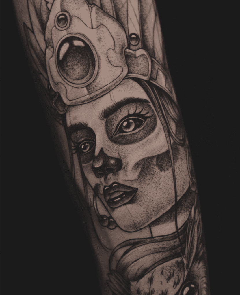 Mictecacihuatl Human Aztec Mythology Tattoo