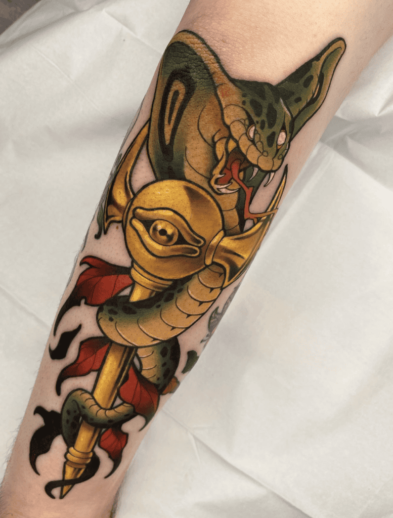 Millennium Rod Snake Yu-Gi-Oh! Tattoo