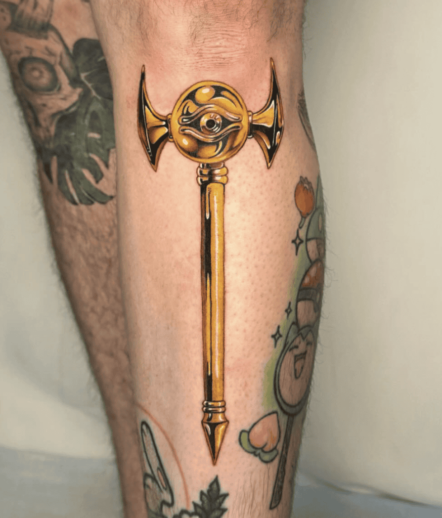 Millennium Rod Yu-Gi-Oh! Tattoo