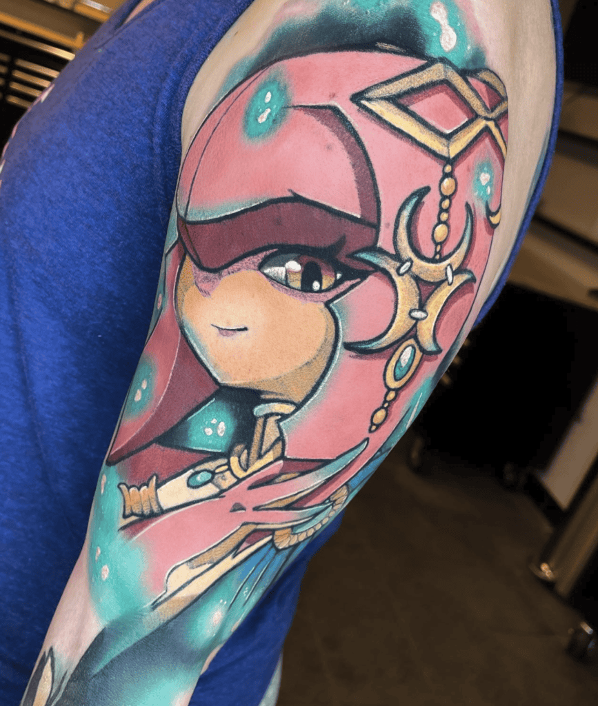 Mipha Happy Legend of Zelda Tattoo