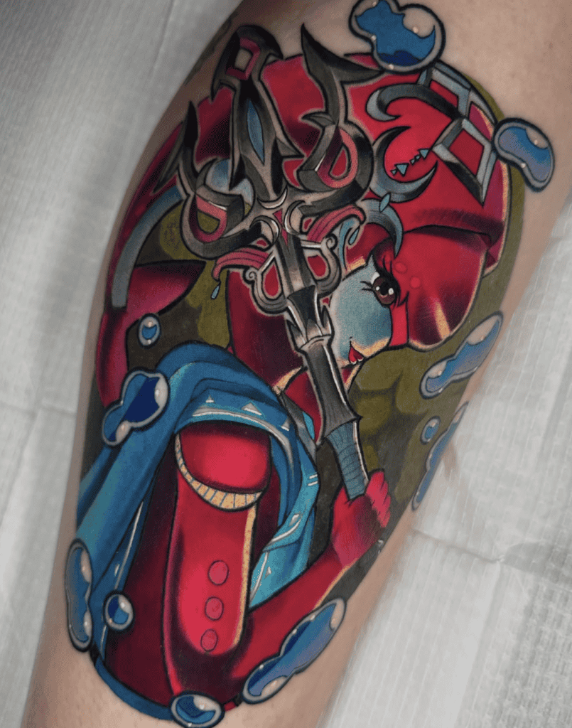Mipha Trident Legend of Zelda Tattoo