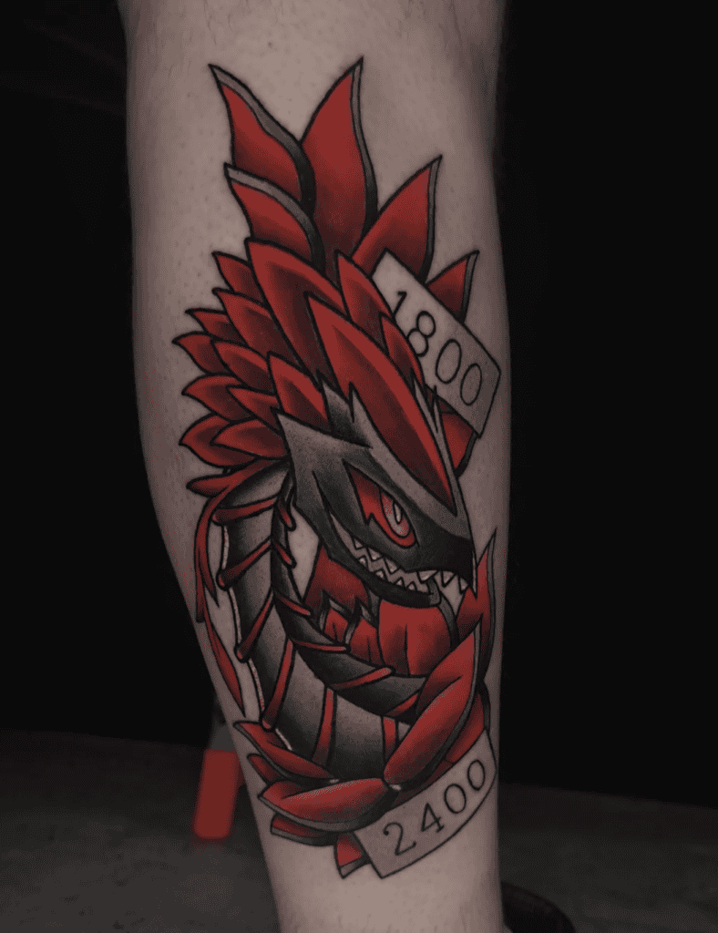 Miscellaneous Black Rose Dragon Yu-Gi-Oh! Tattoo
