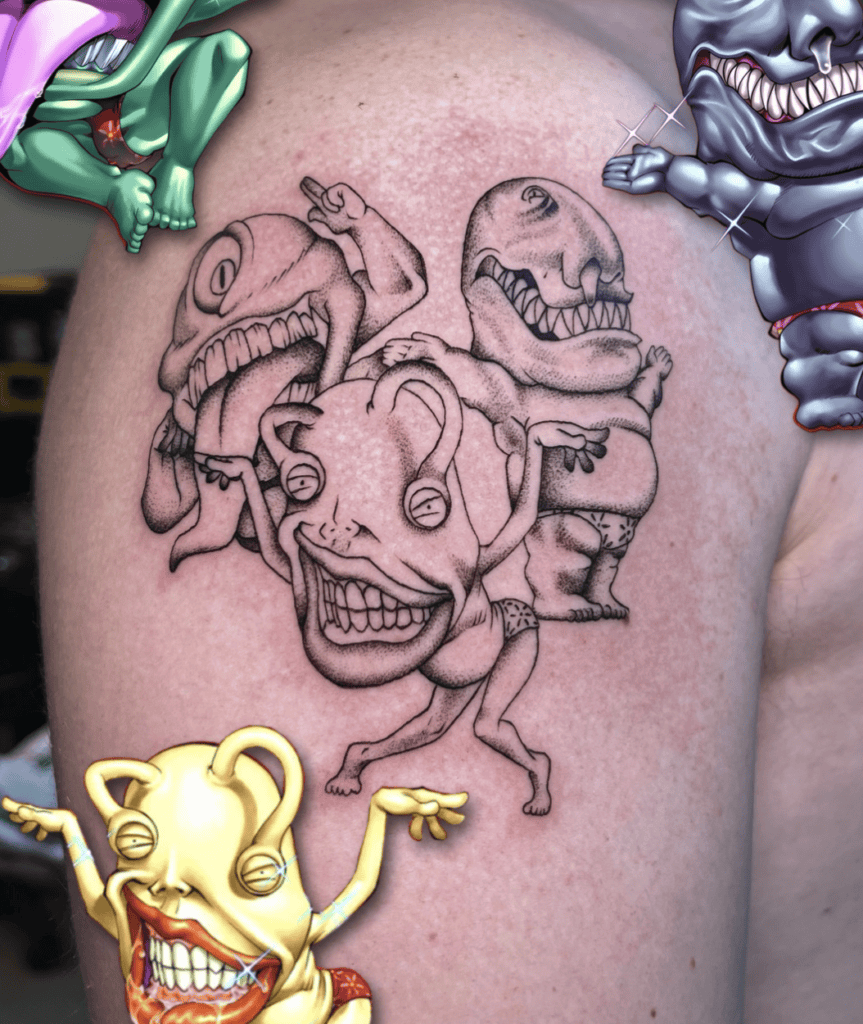 Miscellaneous Ojama Trio Yu-Gi-Oh! Tattoo