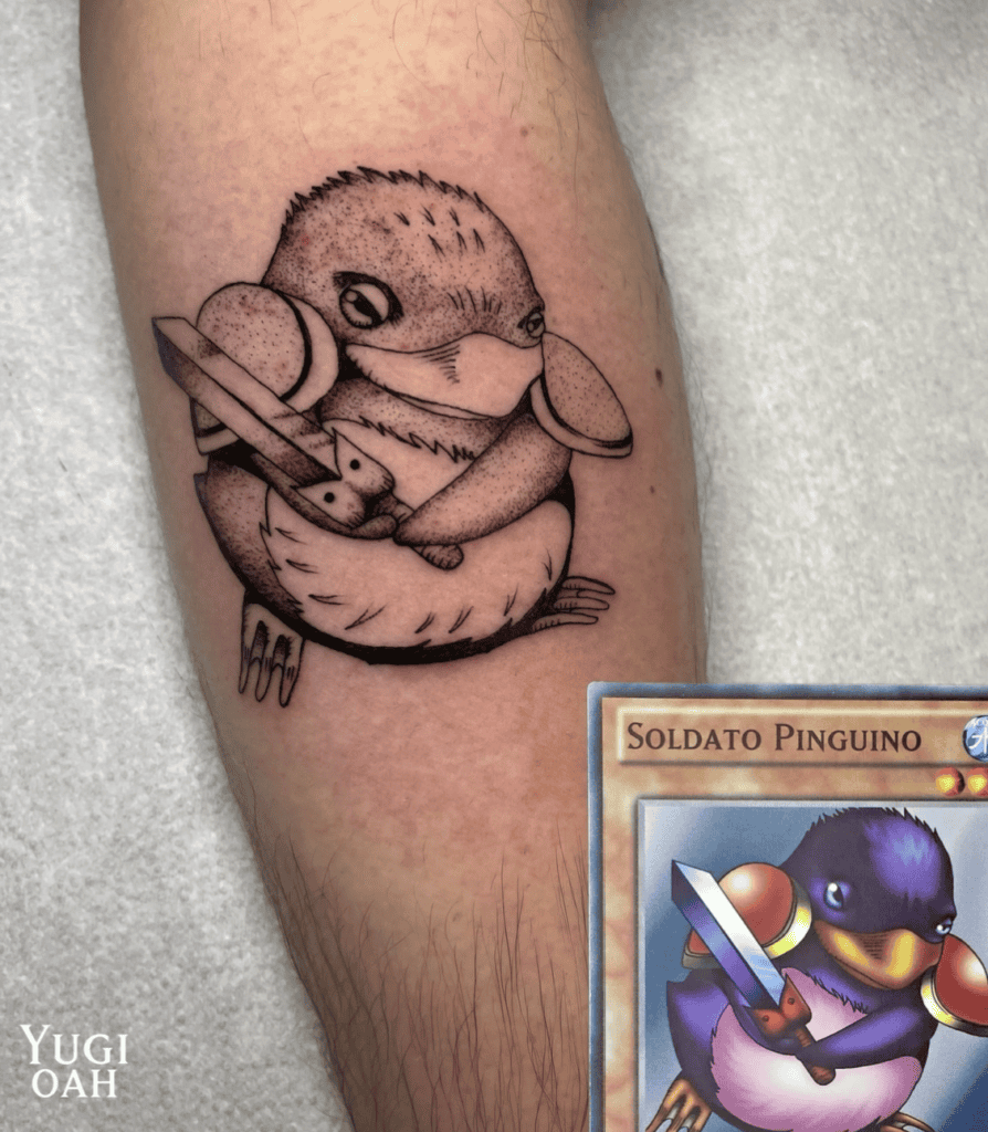 Miscellaneous Soldier Penguin Yu-Gi-Oh! Tattoo