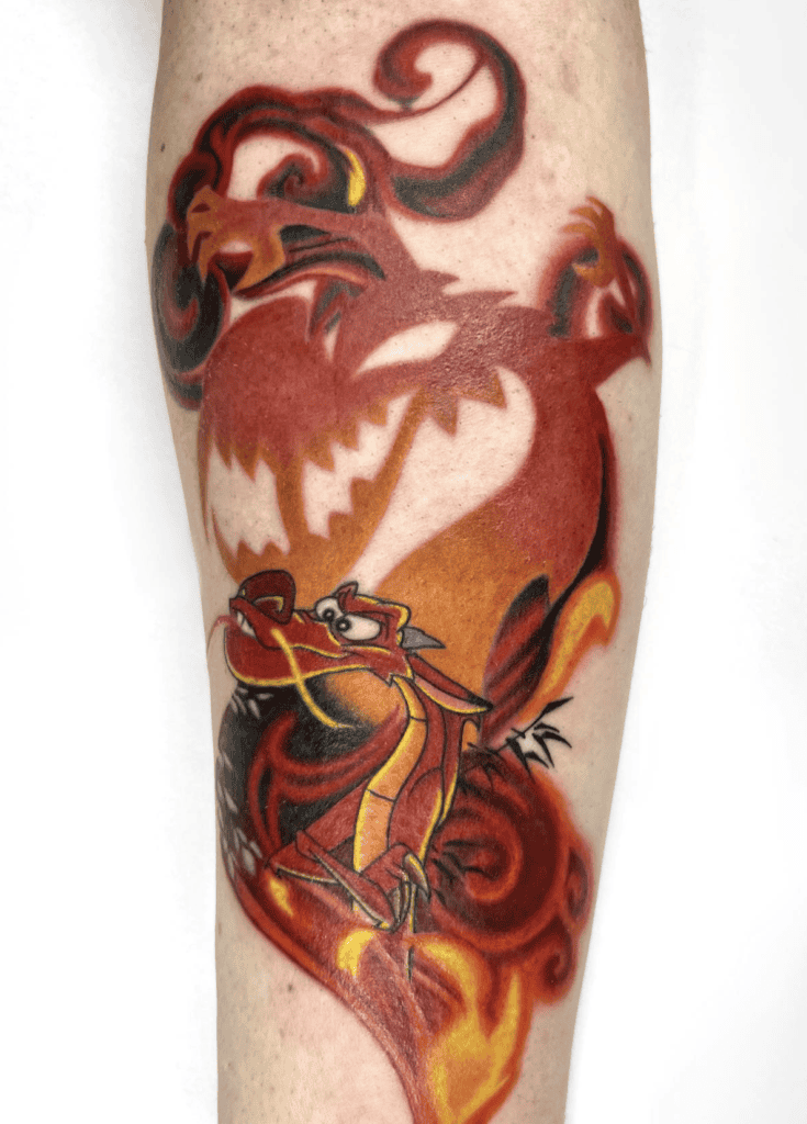 Mushu Smug Dragon Tattoo