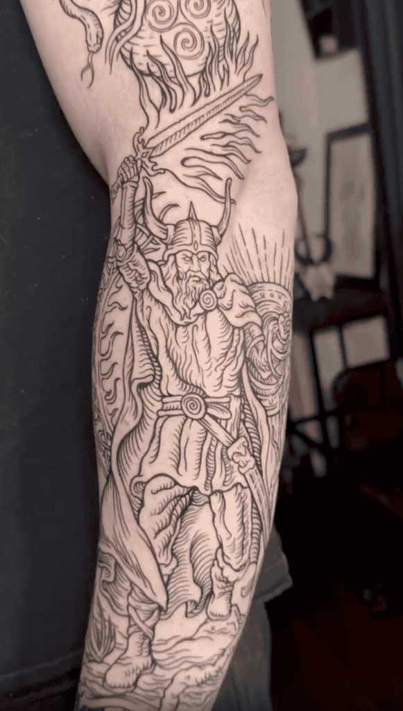 Nuada Celtic Mythology Tattoo