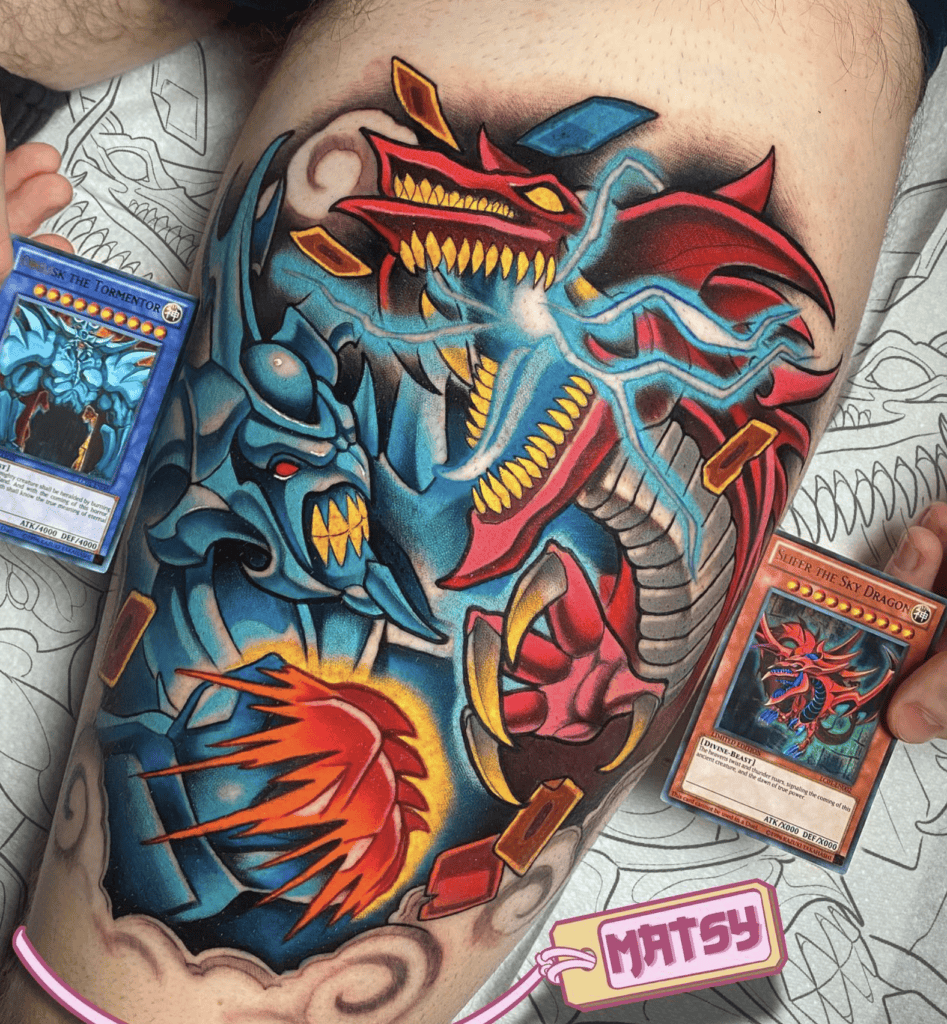 Obelisk the Tormentor Battle Yu-Gi-Oh! Tattoo