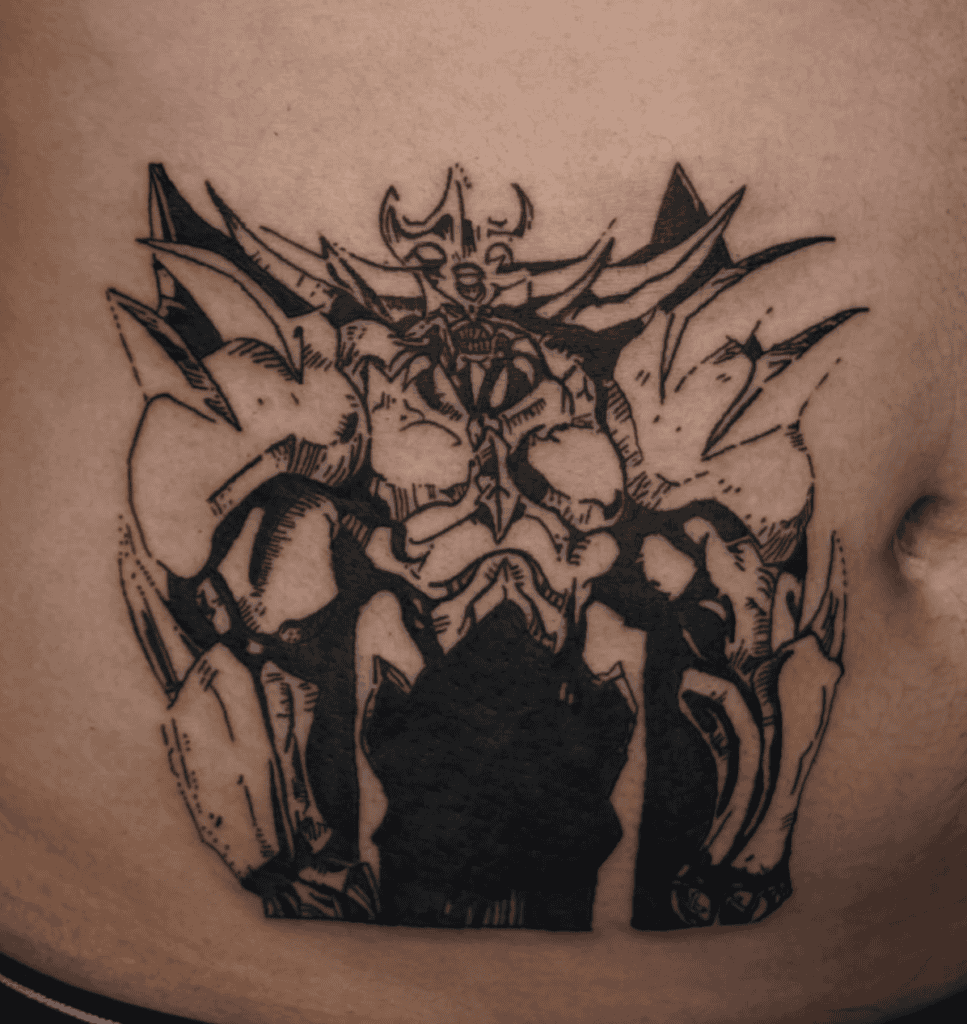 Obelisk the Tormentor Simple Yu-Gi-Oh! Tattoo