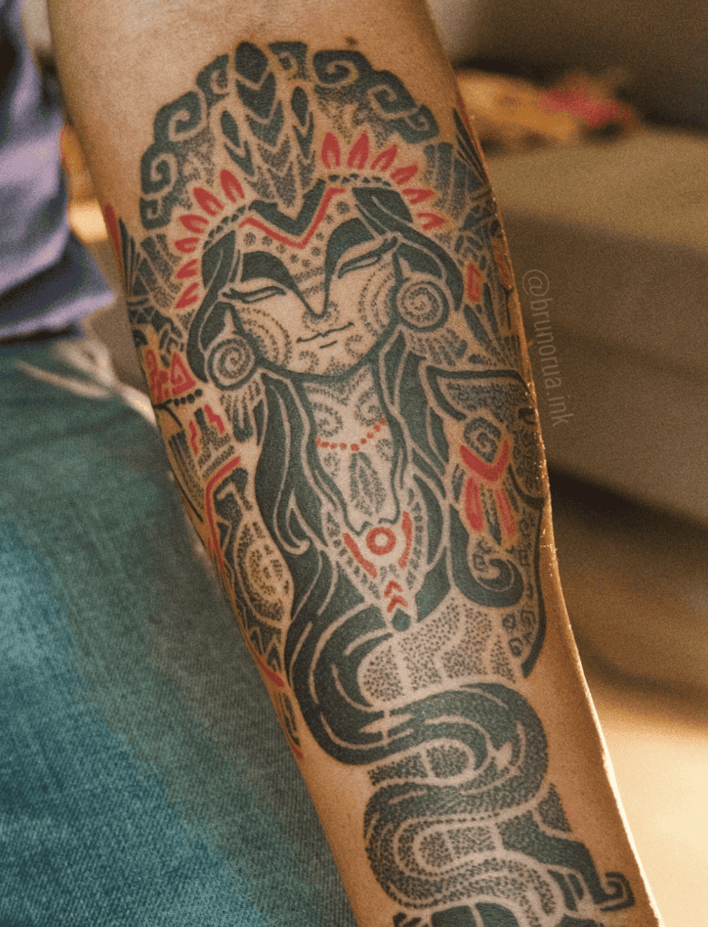 Pachamama Diety Inca Mythology Tattoo