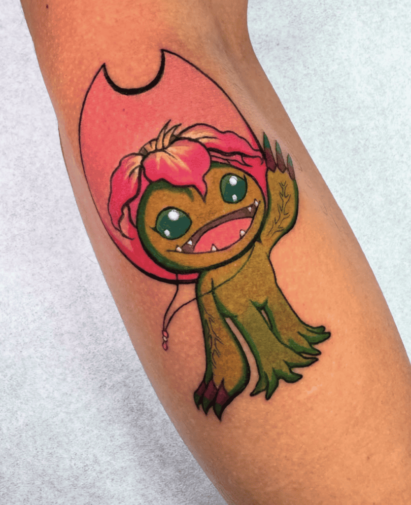Palmon Digimon Tattoo