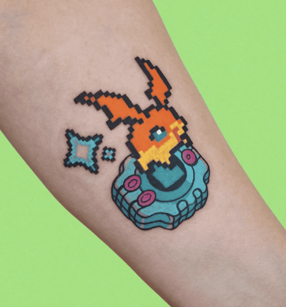 Patamon Digimon Tattoo
