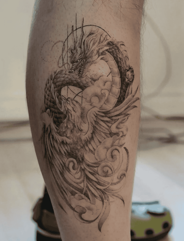 Phoenix Fly Dragon Tattoo