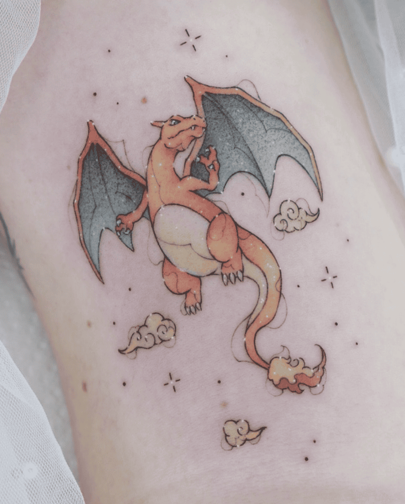 Pokémon Charizard Dragon Tattoo