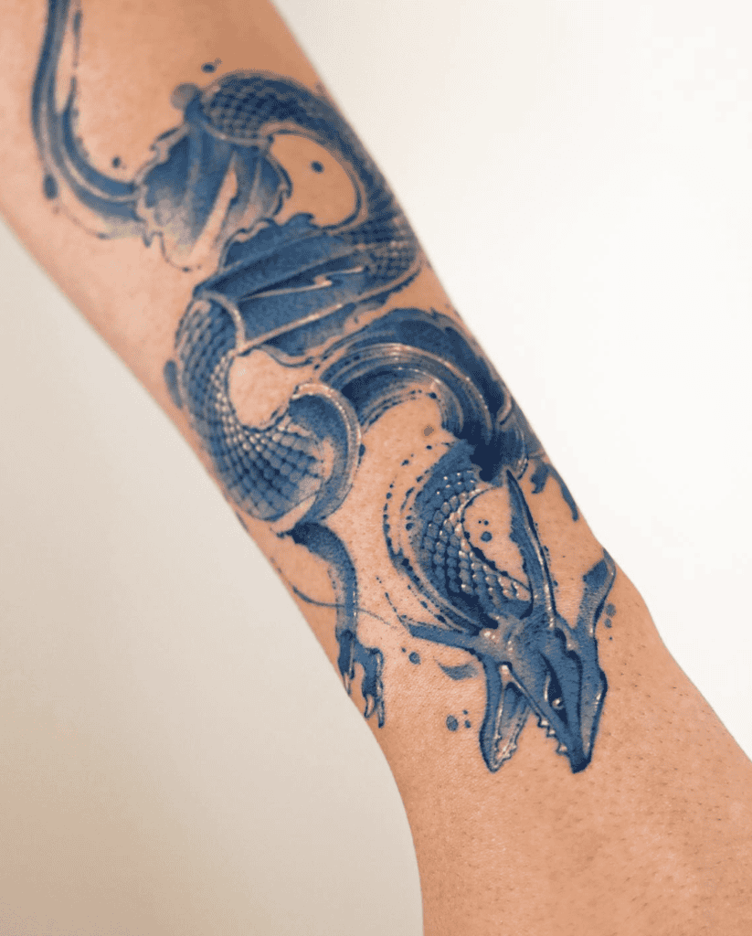 Pokémon Rayquaza Dragon Tattoo