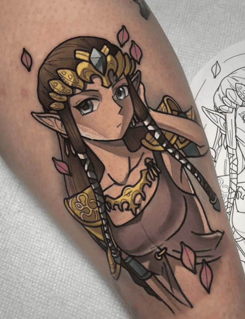 Princess Zelda Cute Legend of Zelda Tattoo