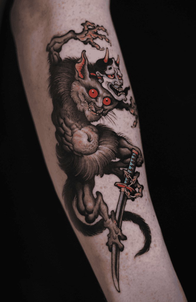 Púca Sword Celtic Mythology Tattoo