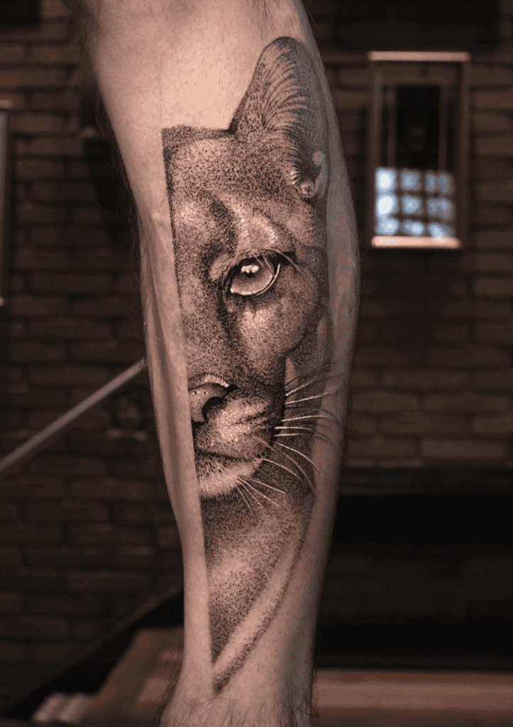 Puma Half Inca Mythology Tattoo