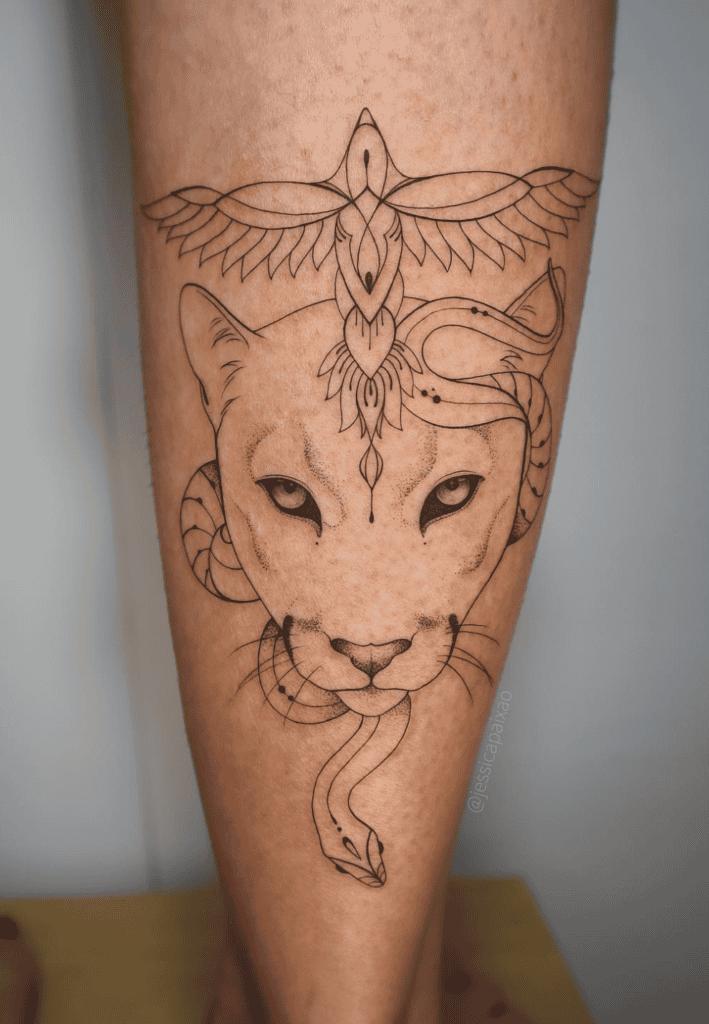 Puma Inca Mythology Tattoo